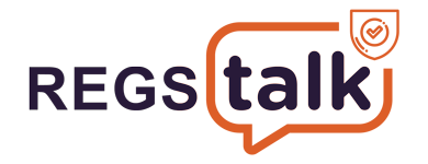 Regs Talk Logo with compliance shield